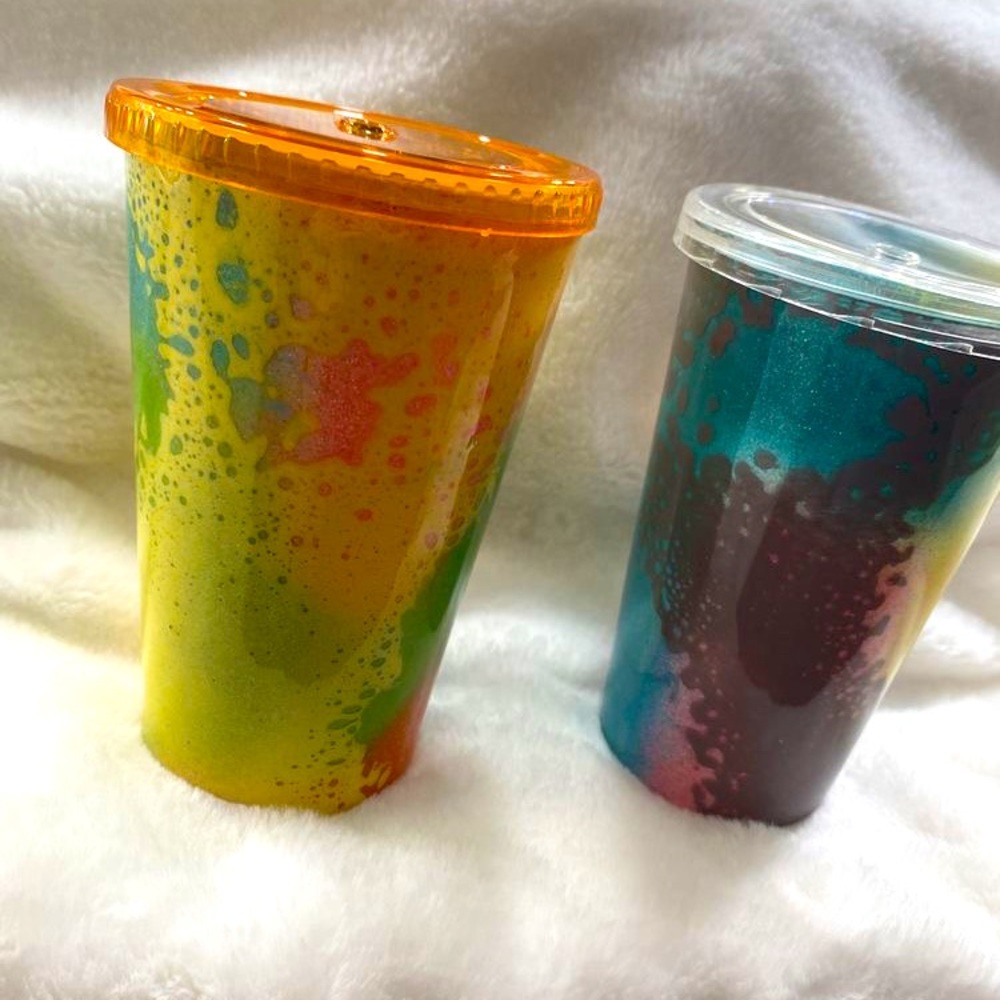 16oz Color Splash tumblers